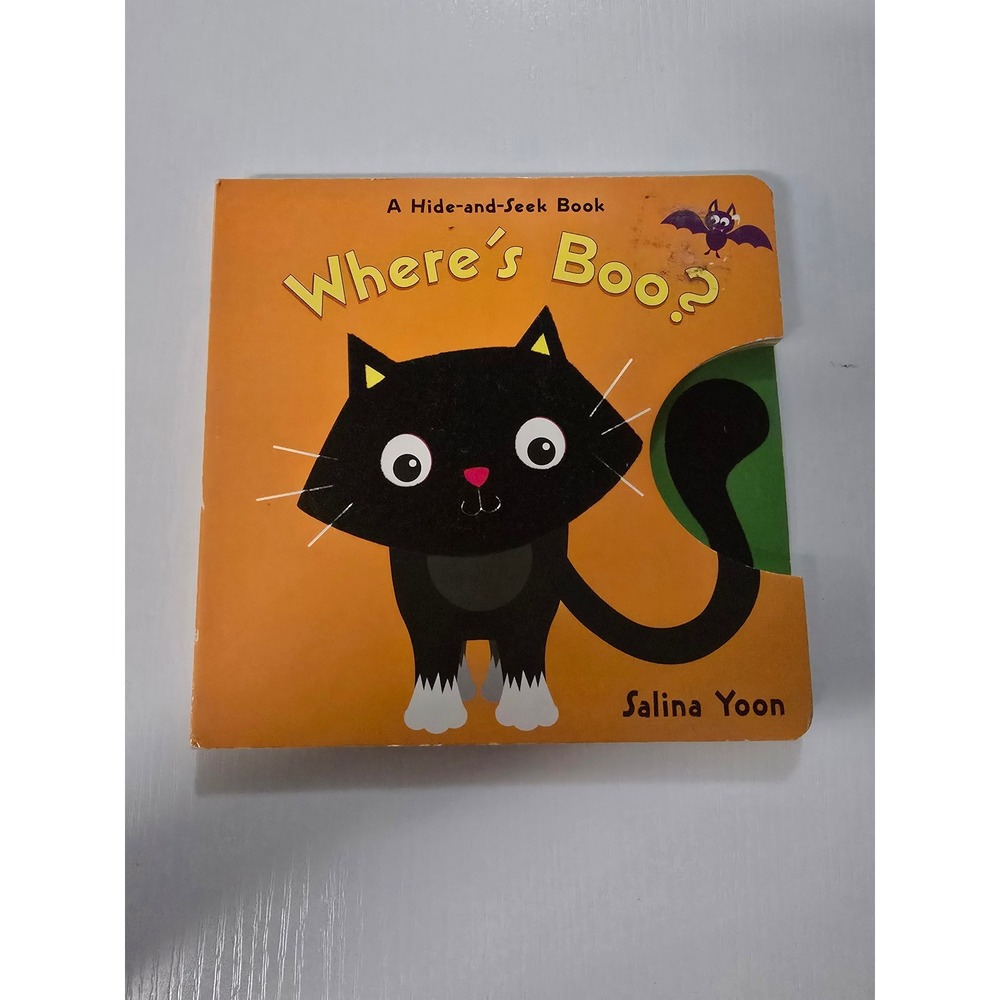 Wheres Boo? A Hide-and-Seek Book Salina Yoon Halloween Board Book First Edition